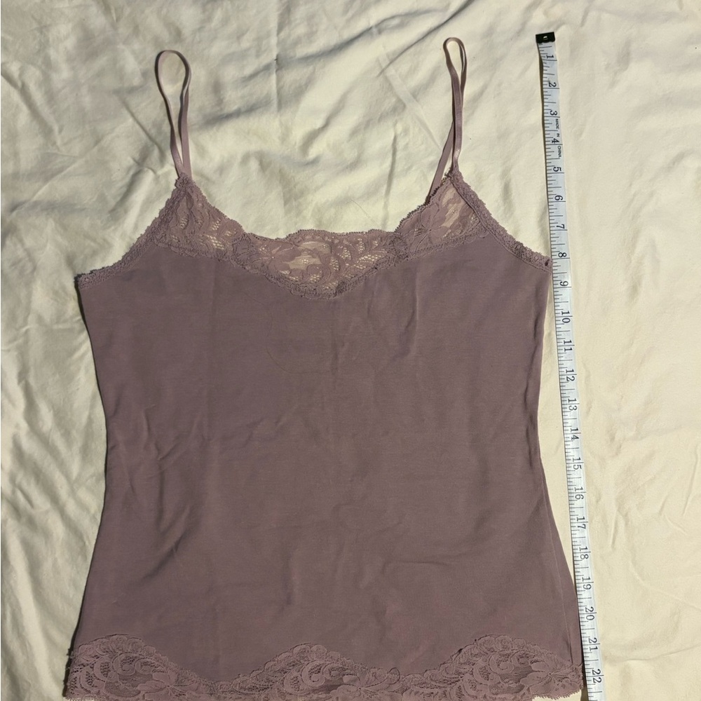 Karen Kane Mauve Lace Cami Top